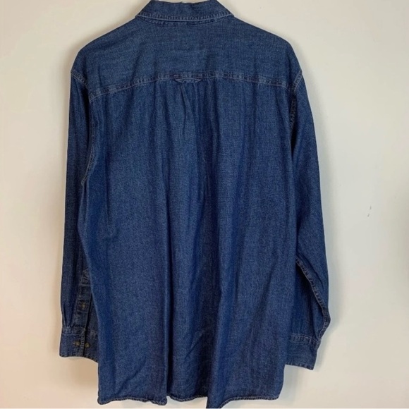 Outdoor Life Men’s Denim Button Down Shirt- XL - Picture 4 of 8